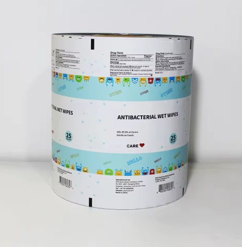 Laminated Heat Sealed Plastic Roll Film Candy Cookie Food Packaging Roll Aluminum Foil Sachet Roll Film