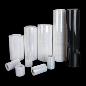 ManualMachine Stretch Wrapping Film Soft Packaging Film Transparent LLDPE Stretch Wrap Cling Carton Packaging Film